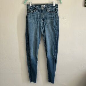 Paige Skinny Jeans Faded Medium Wash 28